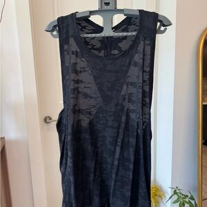 Lululemon Athletica Black Patterned Tank